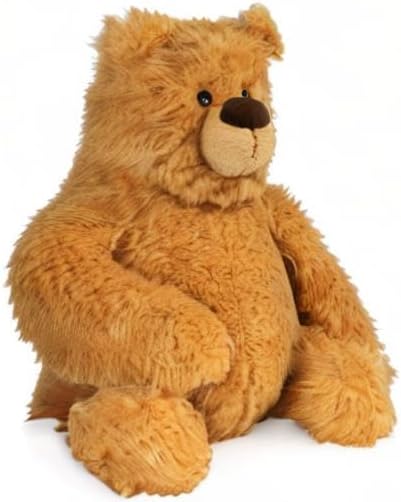 Cuddly Nest: Growler Teddy Bear Classic Large Brown Bear Plush Stuffed Animal Toy, 15”