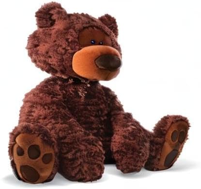 Cuddly Nest: Jumbo Philbin Teddy Bear, Large Teddy Bear, Stuffed Animal for Ages 1 and Up, Plush Toy, Chocolate Brown, 29"