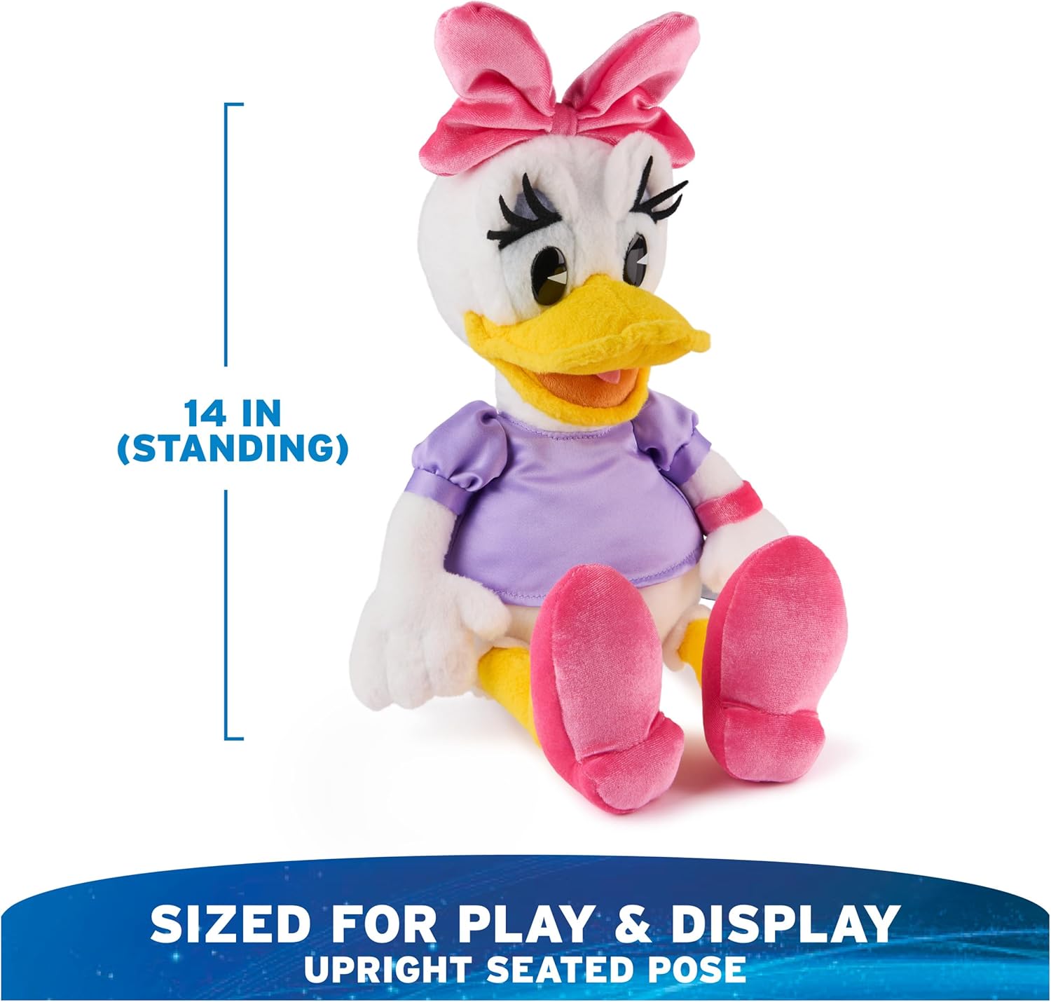 Cuddly Nest:  Disney Official Mickey Mouse Classic Plush, Mickey and Friends, Deluxe Collector Stuffed Animal for Ages 1 and Up, Black/White, 14”