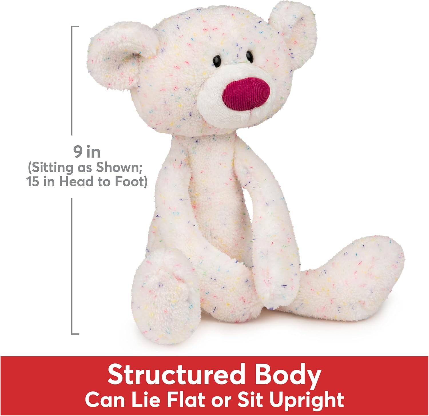 Cuddly Nest: Toothpick Pumpkin Pie, Teddy Bear Stuffed Animal for Ages 1 and Up, Pumpkin Orange, 15”