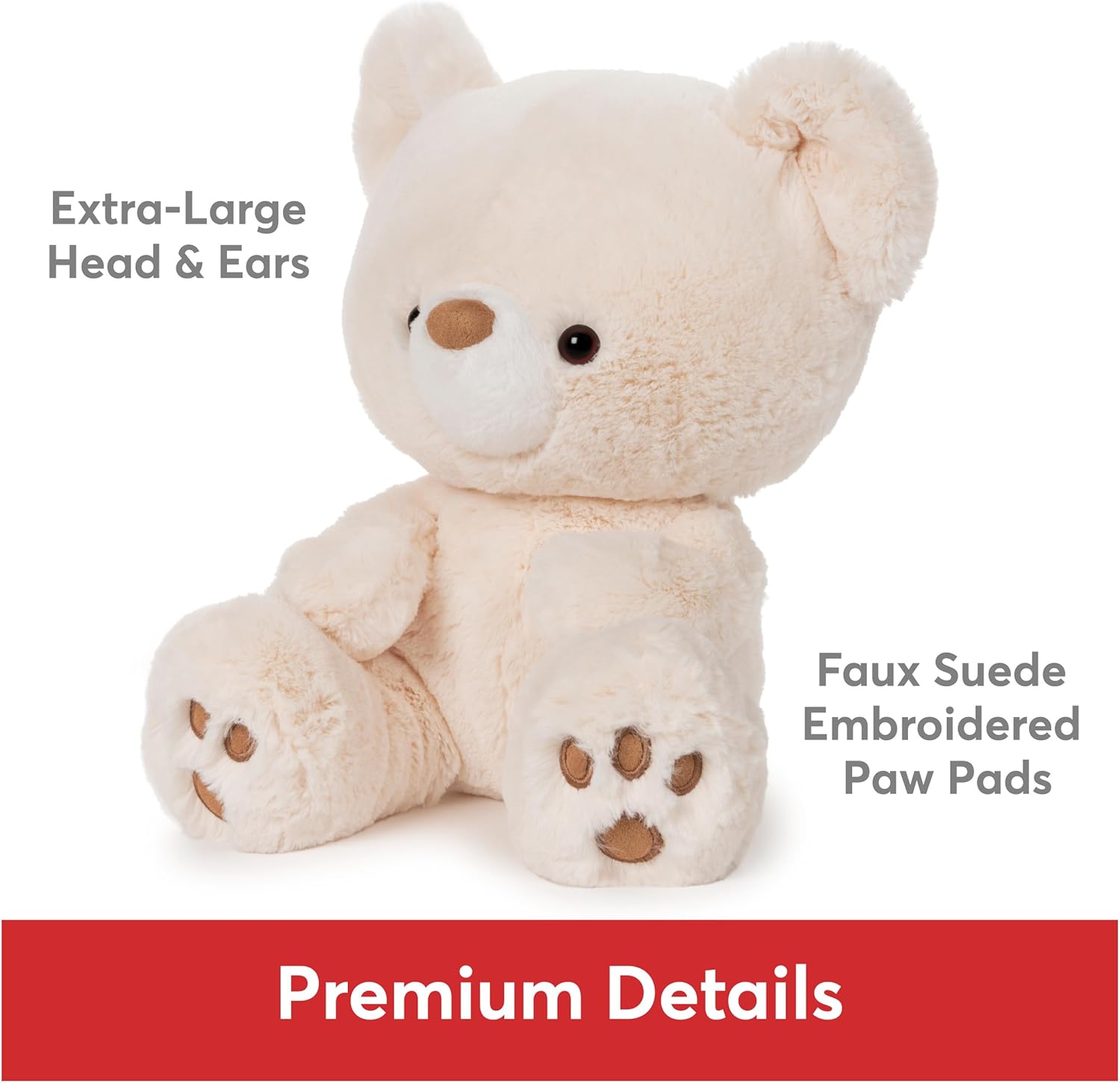 Cuddly Nest: Kai Teddy Bear, Premium Plush Toy Stuffed Animal for Ages 1 & Up, Rainbow, 12"