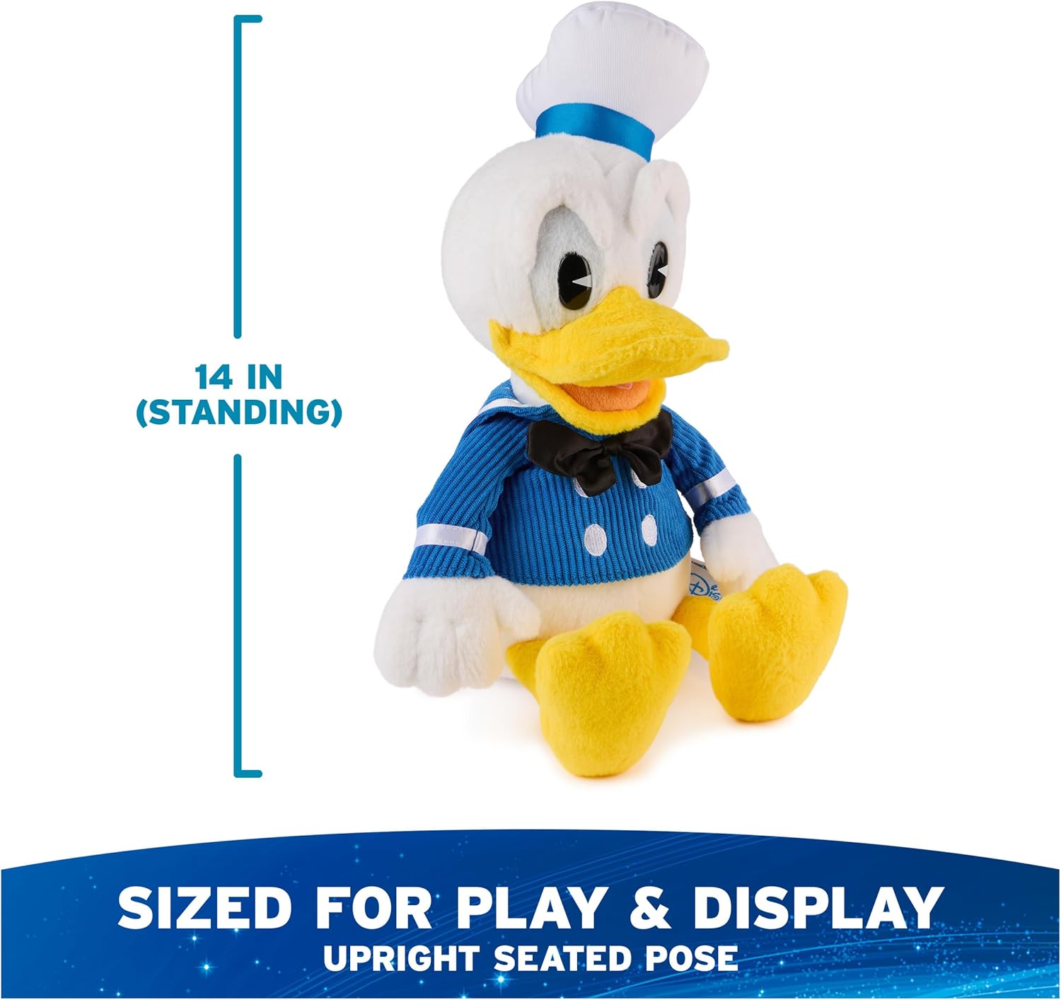 Cuddly Nest:  Disney Official Mickey Mouse Classic Plush, Mickey and Friends, Deluxe Collector Stuffed Animal for Ages 1 and Up, Black/White, 14”