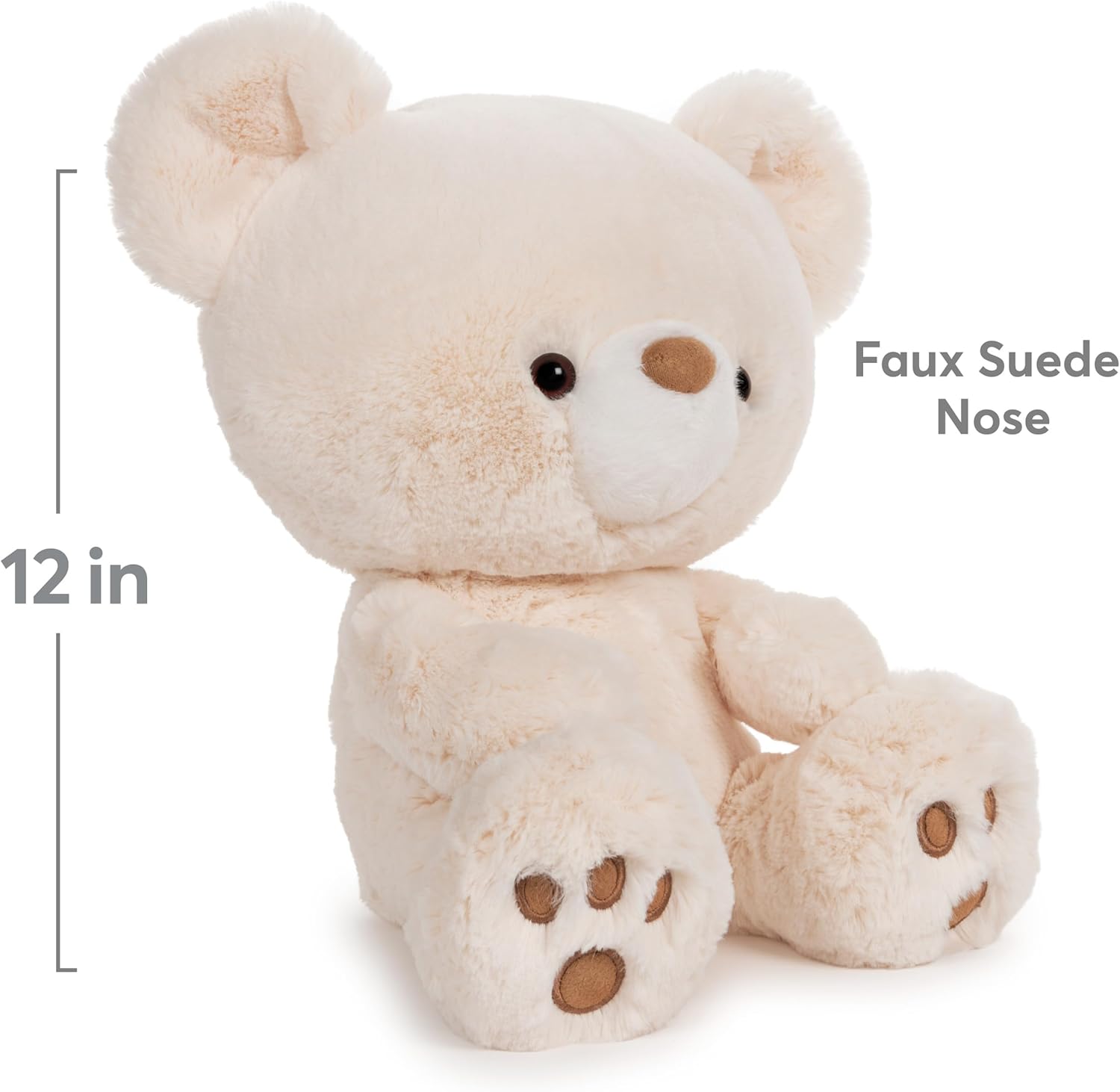 Cuddly Nest: Kai Teddy Bear, Premium Plush Toy Stuffed Animal for Ages 1 & Up, Rainbow, 12"