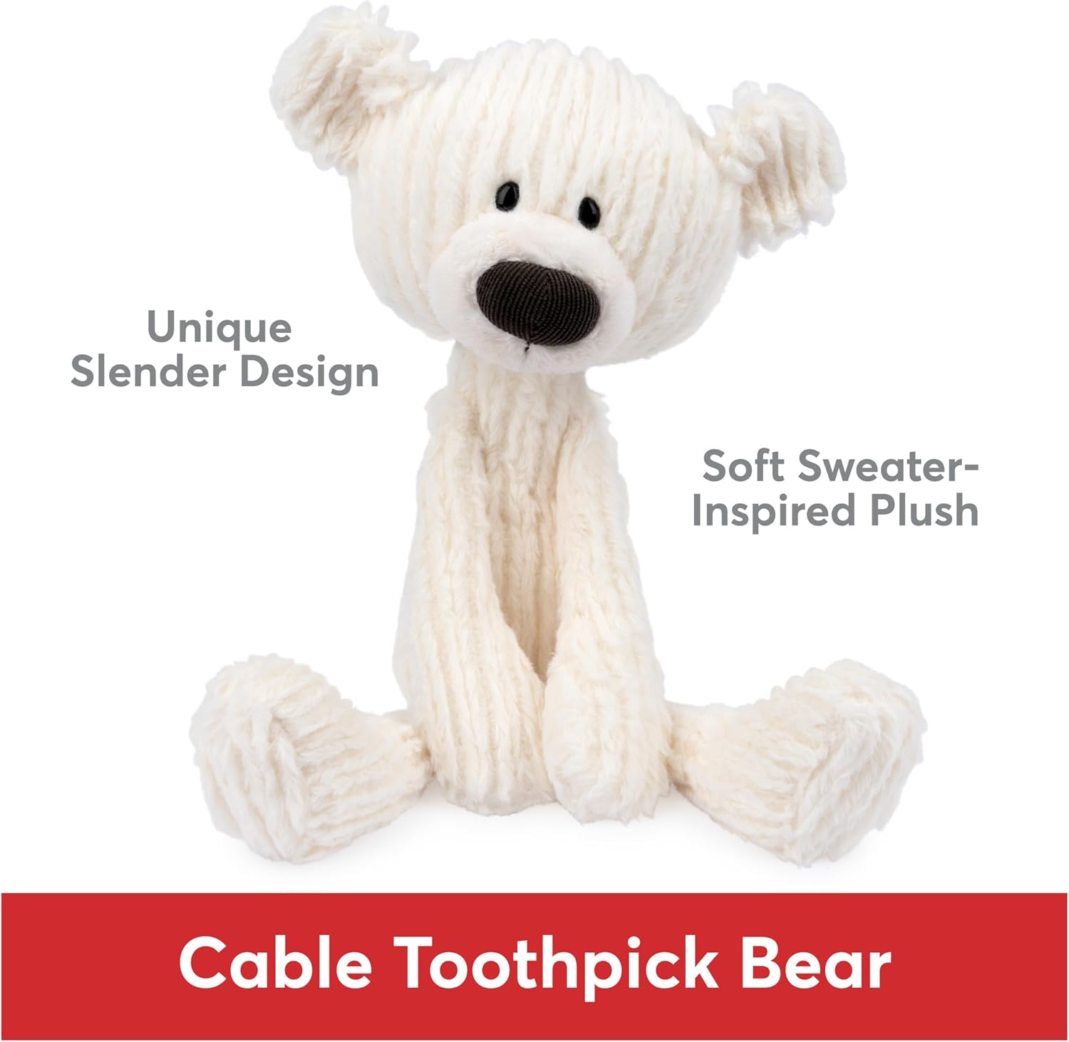 Cuddly Nest: Toothpick Pumpkin Pie, Teddy Bear Stuffed Animal for Ages 1 and Up, Pumpkin Orange, 15”