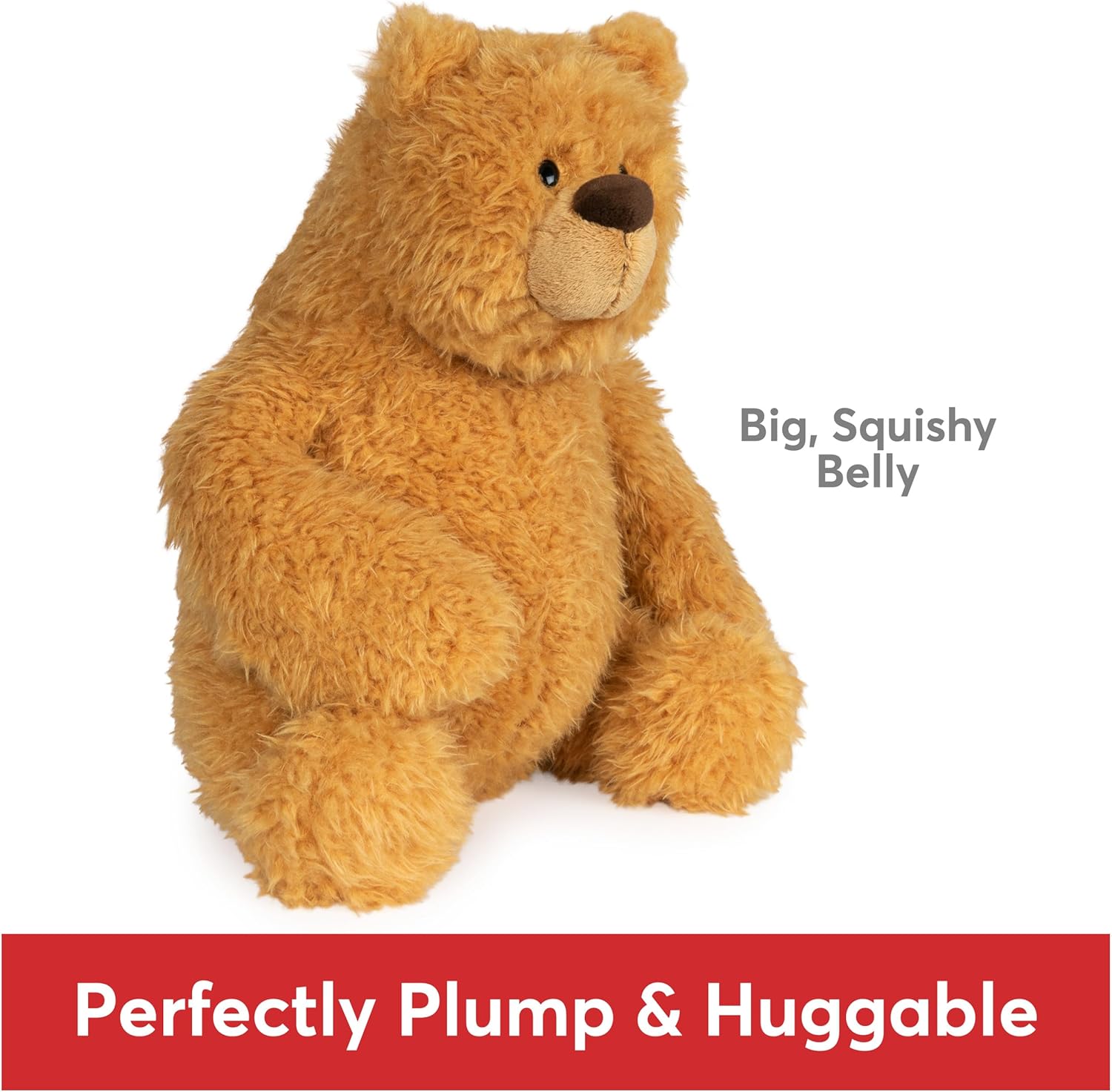 Cuddly Nest: Growler Teddy Bear Classic Large Brown Bear Plush Stuffed Animal Toy, 15”