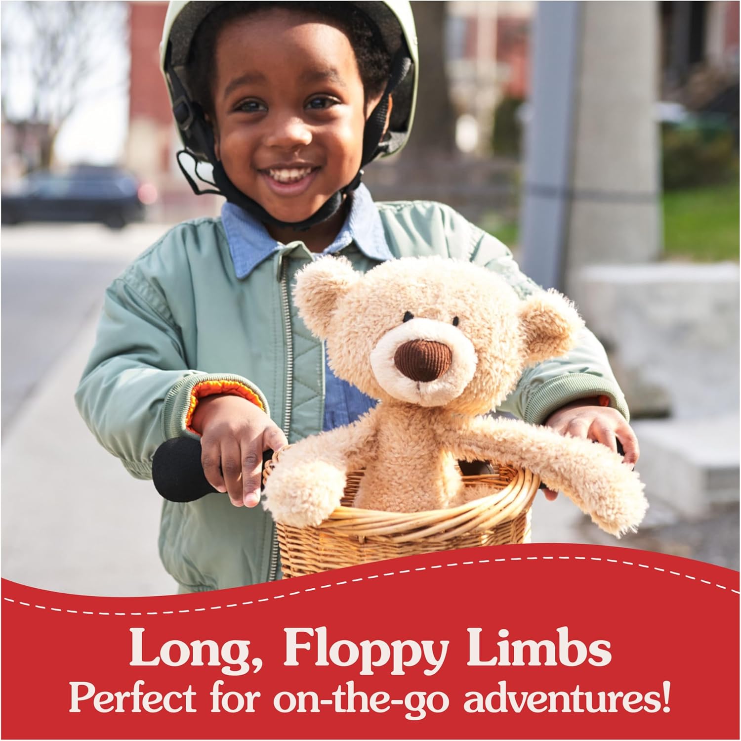 Cuddly Nest: Muttsy Dog Plush, Premium Plush Puppy Stuffed Animal for Ages 1 and Up, Brown, 14”