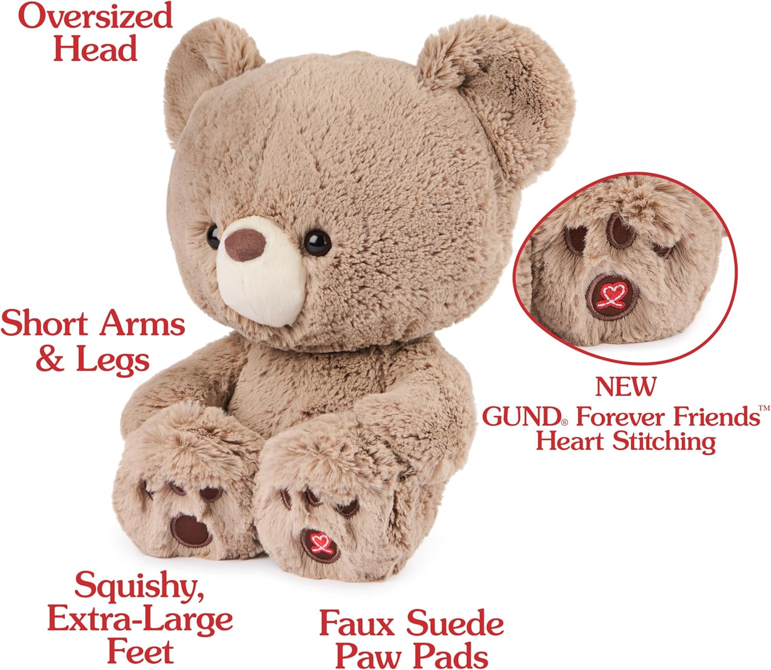 Cuddly Nest: Muttsy Dog Plush, Premium Plush Puppy Stuffed Animal for Ages 1 and Up, Brown, 14”