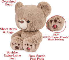 Cuddly Nest: Muttsy Dog Plush, Premium Plush Puppy Stuffed Animal for Ages 1 and Up, Brown, 14”