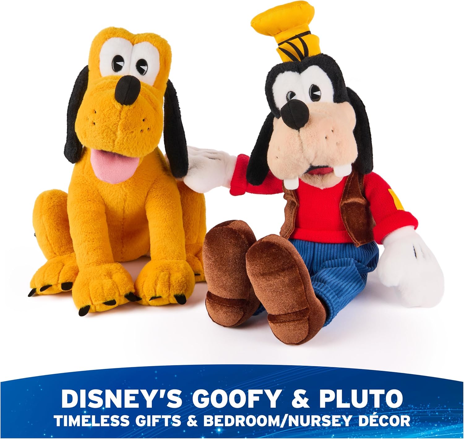 Cuddly Nest:  Disney Official Mickey Mouse Classic Plush, Mickey and Friends, Deluxe Collector Stuffed Animal for Ages 1 and Up, Black/White, 14”