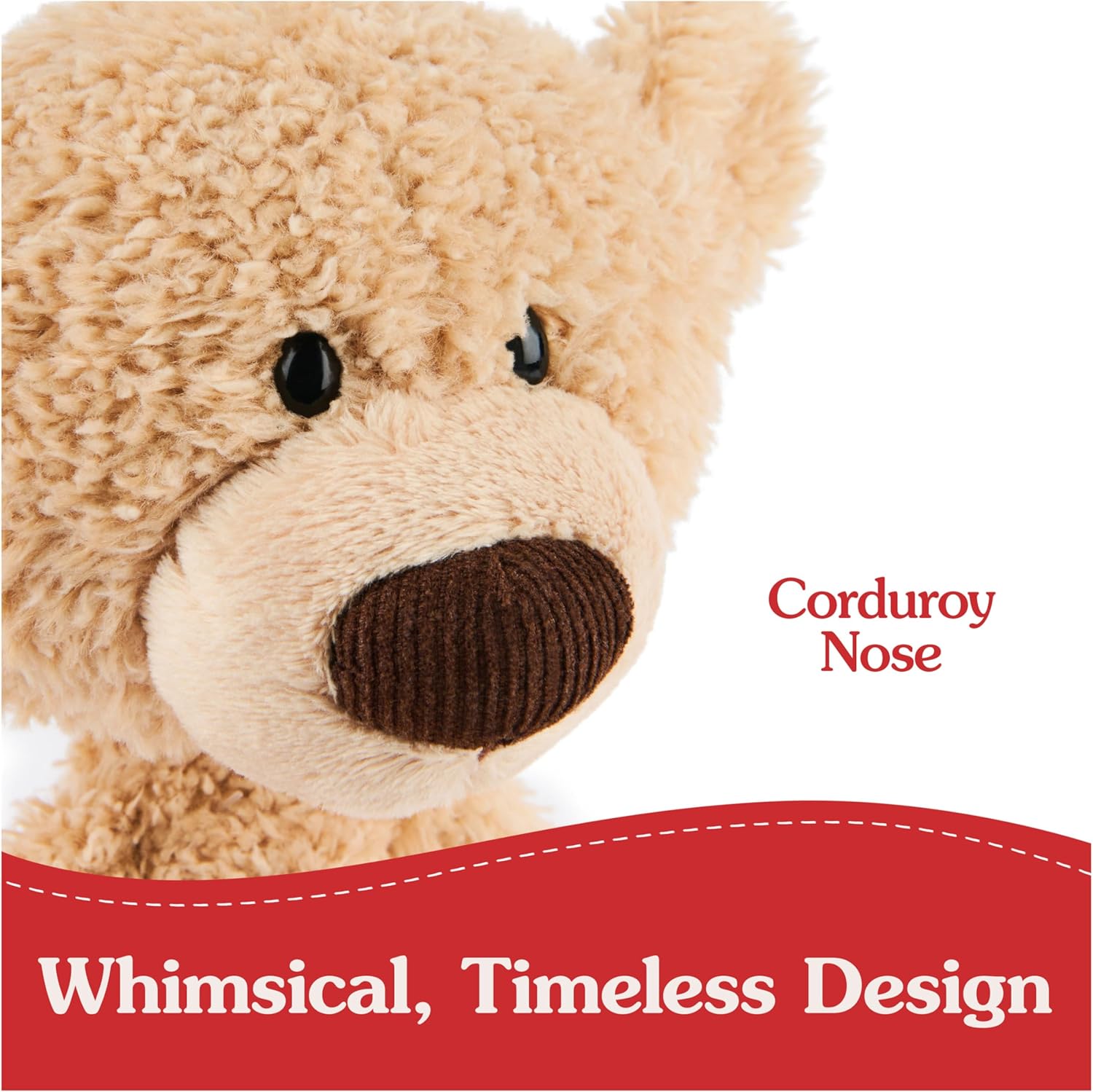 Cuddly Nest: Muttsy Dog Plush, Premium Plush Puppy Stuffed Animal for Ages 1 and Up, Brown, 14”