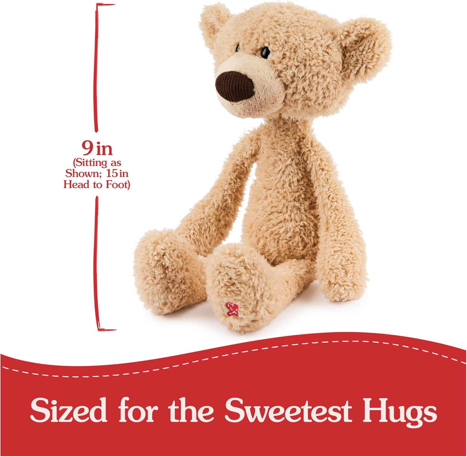 Cuddly Nest: Muttsy Dog Plush, Premium Plush Puppy Stuffed Animal for Ages 1 and Up, Brown, 14”