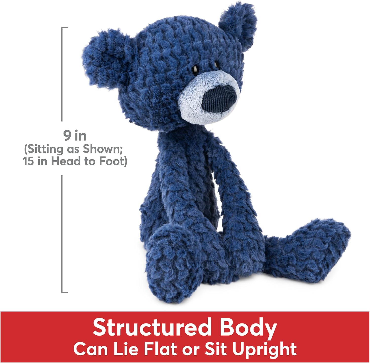 Cuddly Nest: Toothpick Pumpkin Pie, Teddy Bear Stuffed Animal for Ages 1 and Up, Pumpkin Orange, 15”