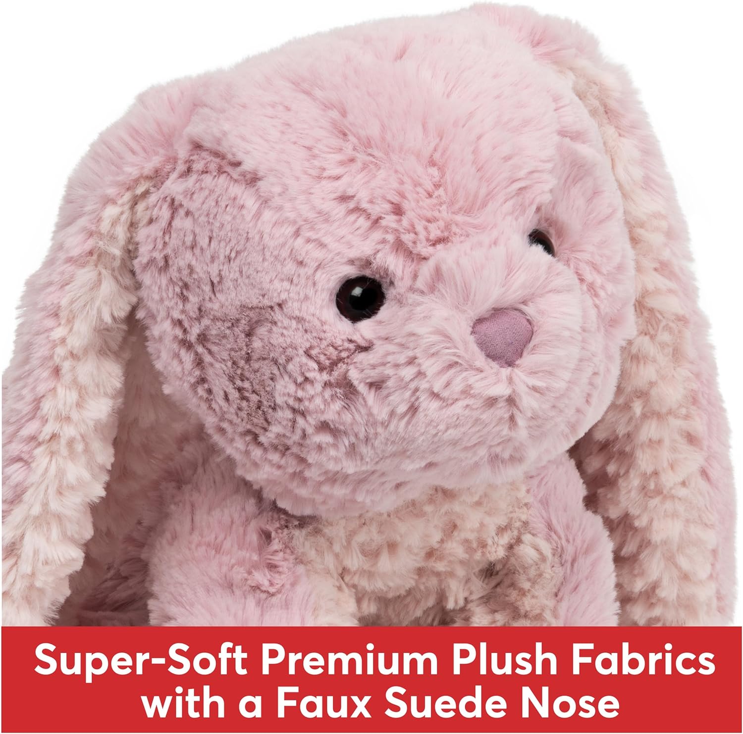 Cuddly Nest: Cozys Collection Bunny Stuffed Animal, Spring Decor, Plush Bunny for Ages 1 and Up, Pink, 10"