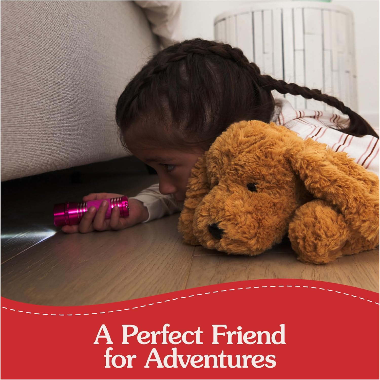 Cuddly Nest: Muttsy Dog Plush, Premium Plush Puppy Stuffed Animal for Ages 1 and Up, Brown, 14”