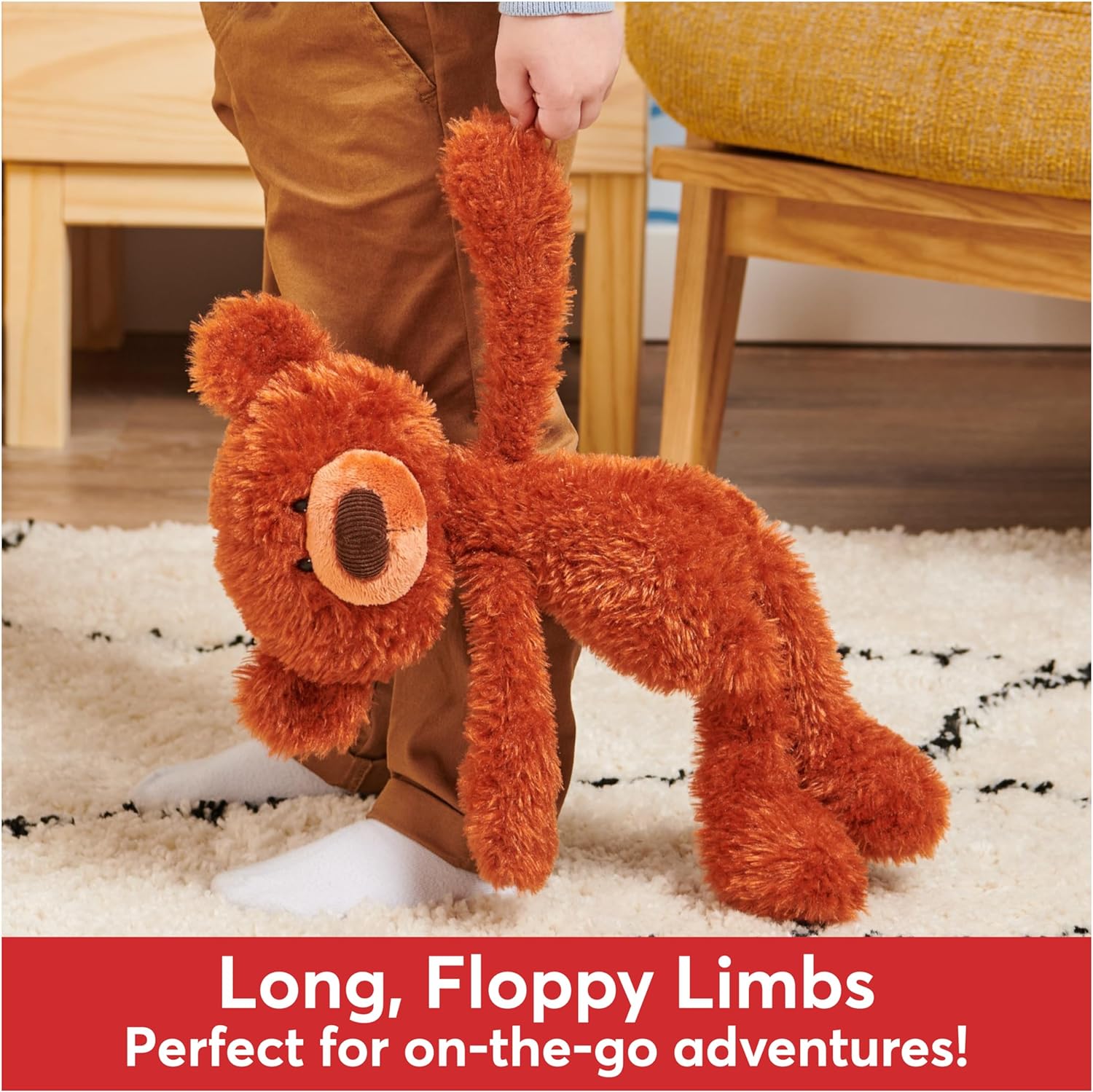 Cuddly Nest: Toothpick Pumpkin Pie, Teddy Bear Stuffed Animal for Ages 1 and Up, Pumpkin Orange, 15”