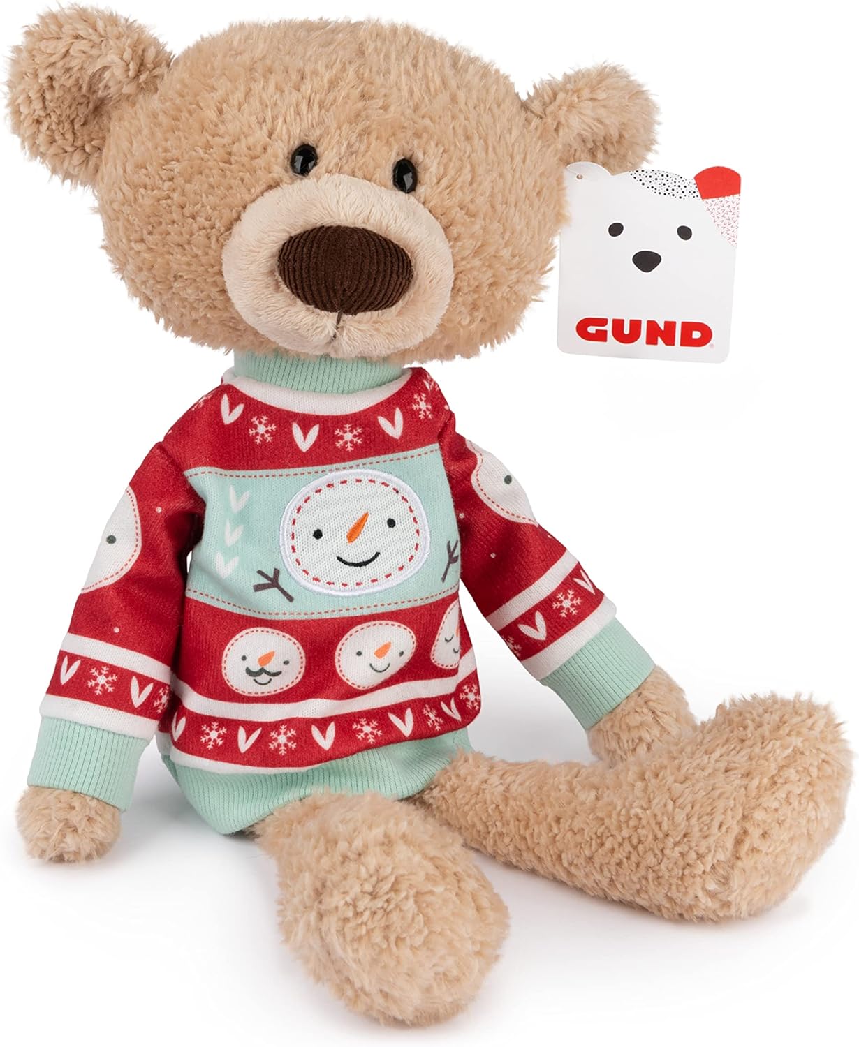 Cuddly Nest: Toothpick Pumpkin Pie, Teddy Bear Stuffed Animal for Ages 1 and Up, Pumpkin Orange, 15”