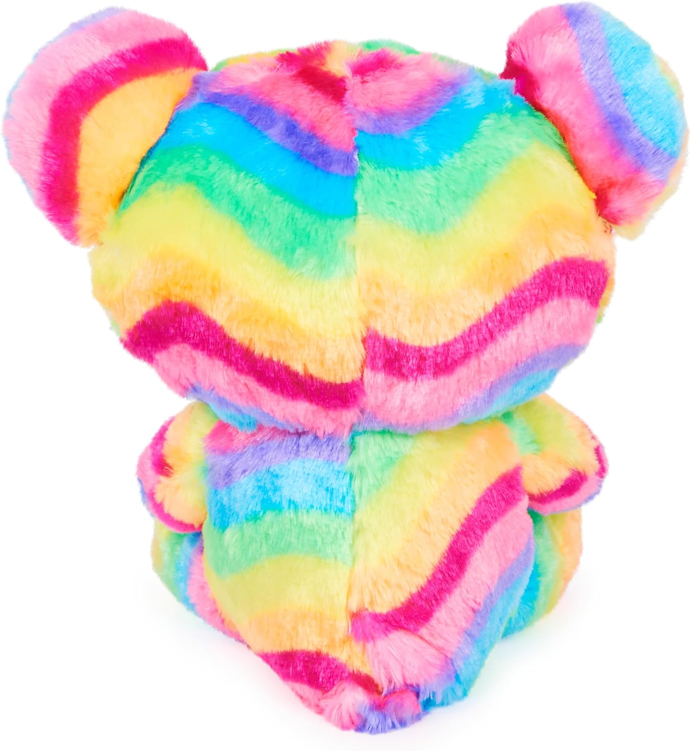 Cuddly Nest: Kai Teddy Bear, Premium Plush Toy Stuffed Animal for Ages 1 & Up, Rainbow, 12"