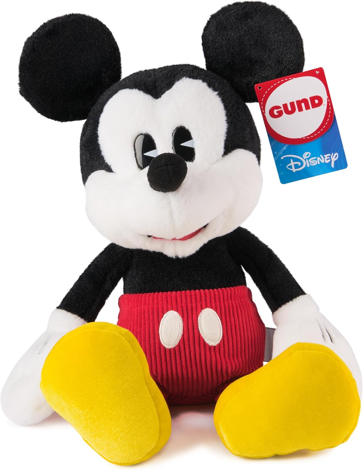 Cuddly Nest:  Disney Official Mickey Mouse Classic Plush, Mickey and Friends, Deluxe Collector Stuffed Animal for Ages 1 and Up, Black/White, 14”