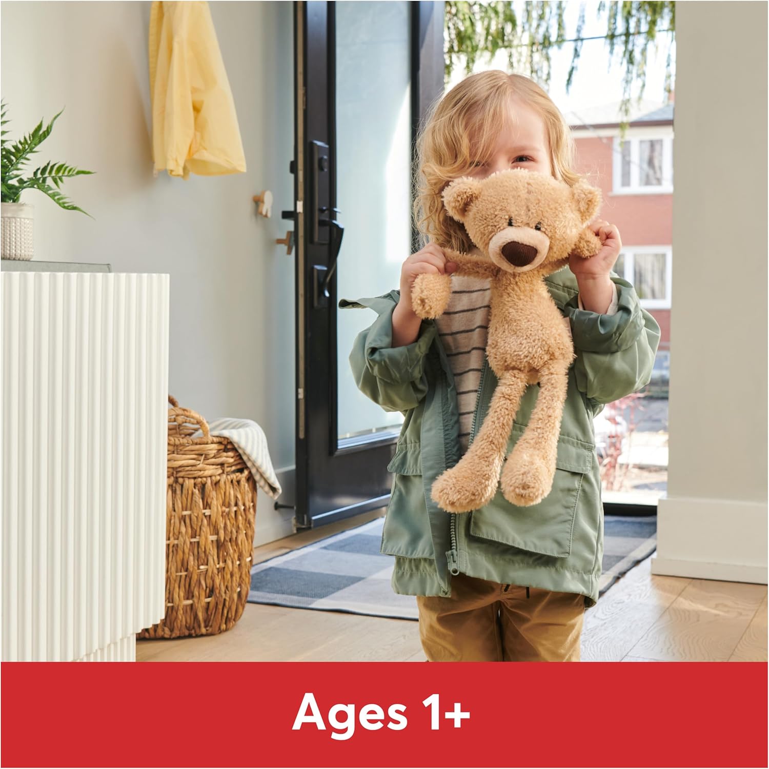 Cuddly Nest: Toothpick Pumpkin Pie, Teddy Bear Stuffed Animal for Ages 1 and Up, Pumpkin Orange, 15”