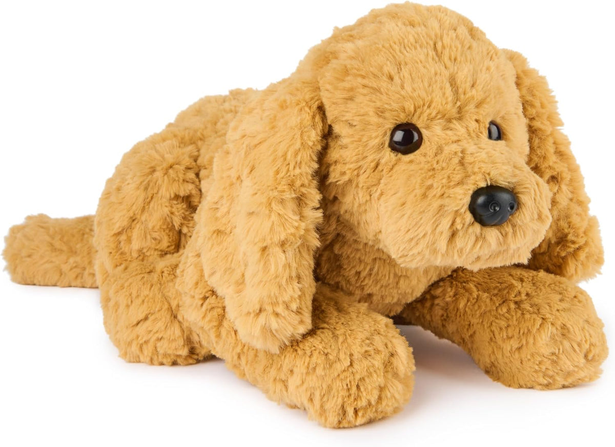 Cuddly Nest: Muttsy Dog Plush, Premium Plush Puppy Stuffed Animal for Ages 1 and Up, Brown, 14”