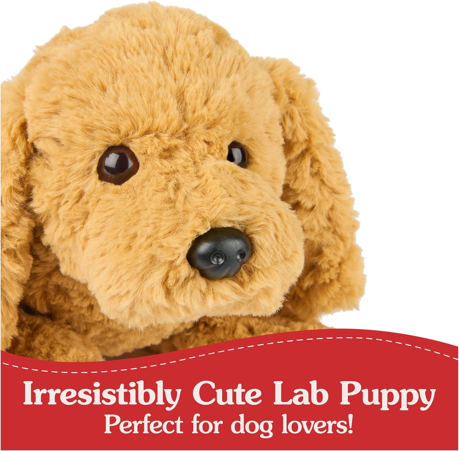 Cuddly Nest: Muttsy Dog Plush, Premium Plush Puppy Stuffed Animal for Ages 1 and Up, Brown, 14”