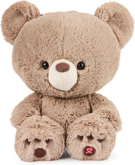 Cuddly Nest: Muttsy Dog Plush, Premium Plush Puppy Stuffed Animal for Ages 1 and Up, Brown, 14”
