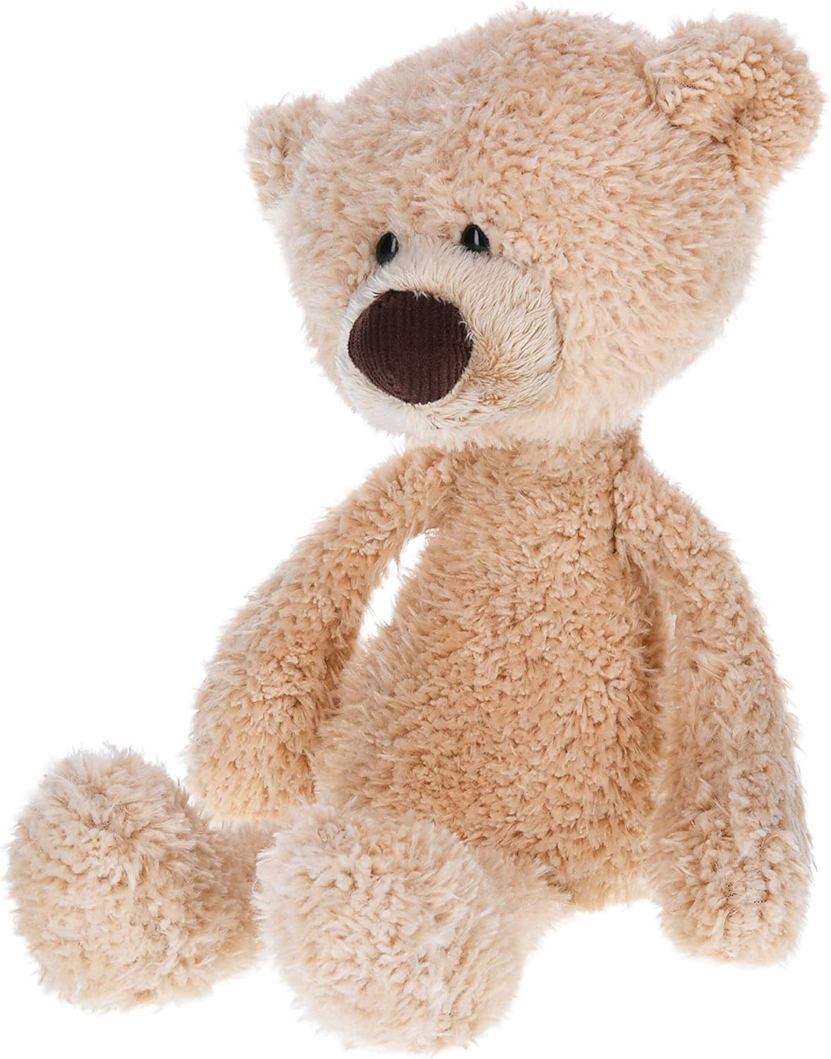 Cuddly Nest: Toothpick Pumpkin Pie, Teddy Bear Stuffed Animal for Ages 1 and Up, Pumpkin Orange, 15”