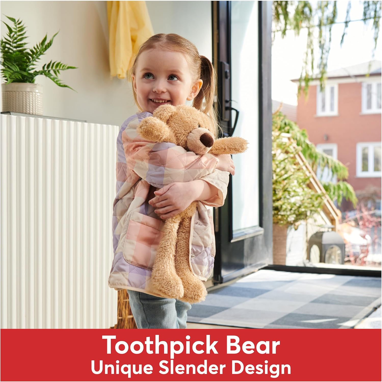 Cuddly Nest: Toothpick Pumpkin Pie, Teddy Bear Stuffed Animal for Ages 1 and Up, Pumpkin Orange, 15”
