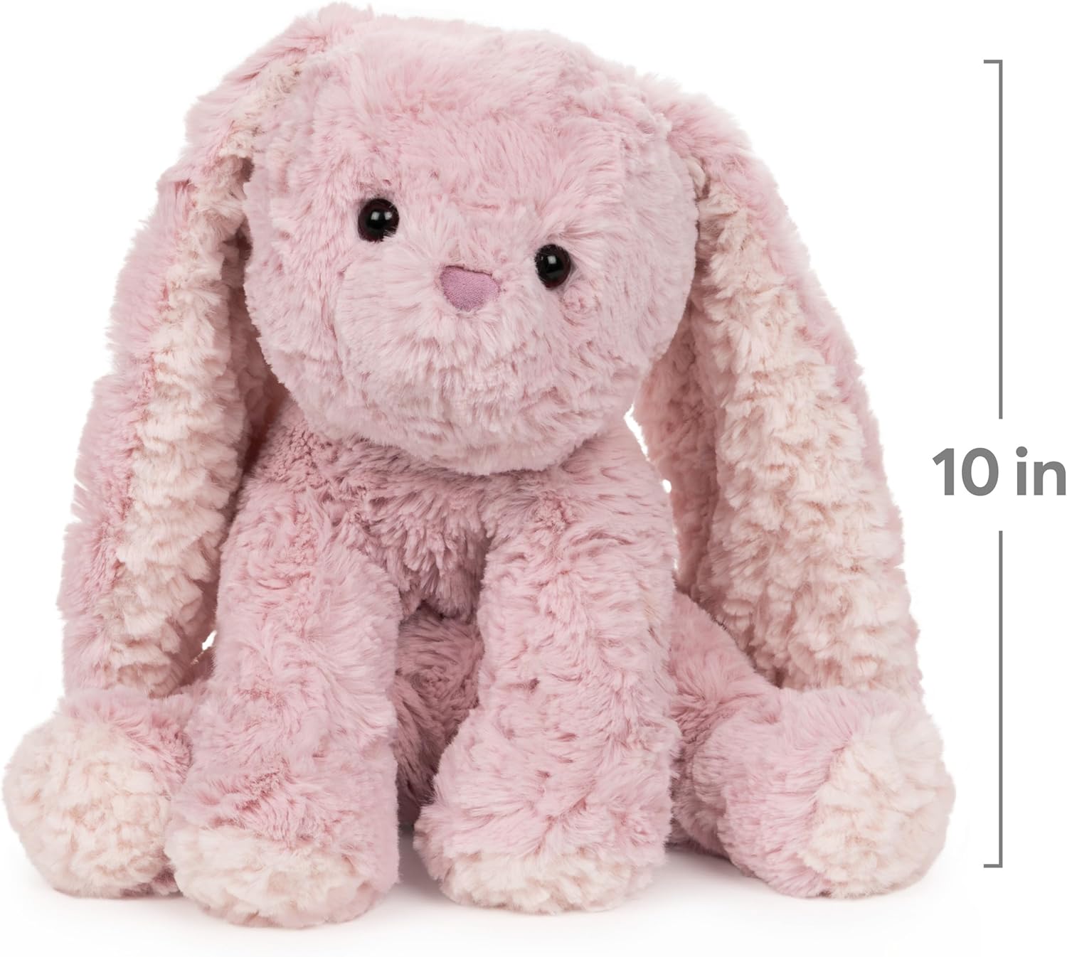 Cuddly Nest: Cozys Collection Bunny Stuffed Animal, Spring Decor, Plush Bunny for Ages 1 and Up, Pink, 10"
