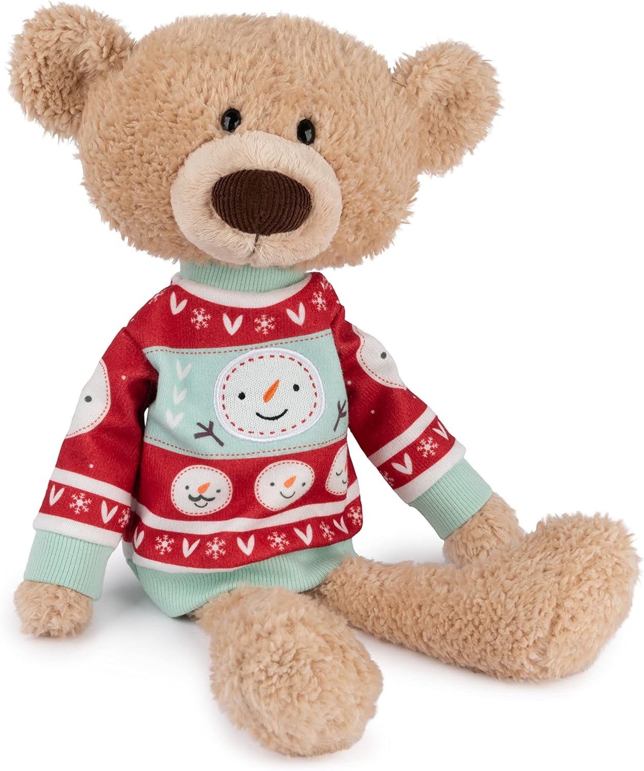 Cuddly Nest: Toothpick Pumpkin Pie, Teddy Bear Stuffed Animal for Ages 1 and Up, Pumpkin Orange, 15”