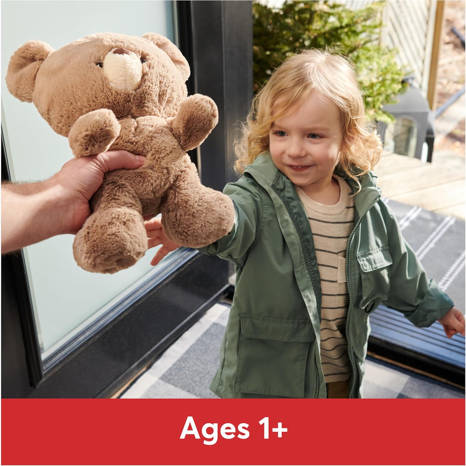 Cuddly Nest: Kai Teddy Bear, Premium Plush Toy Stuffed Animal for Ages 1 & Up, Rainbow, 12"