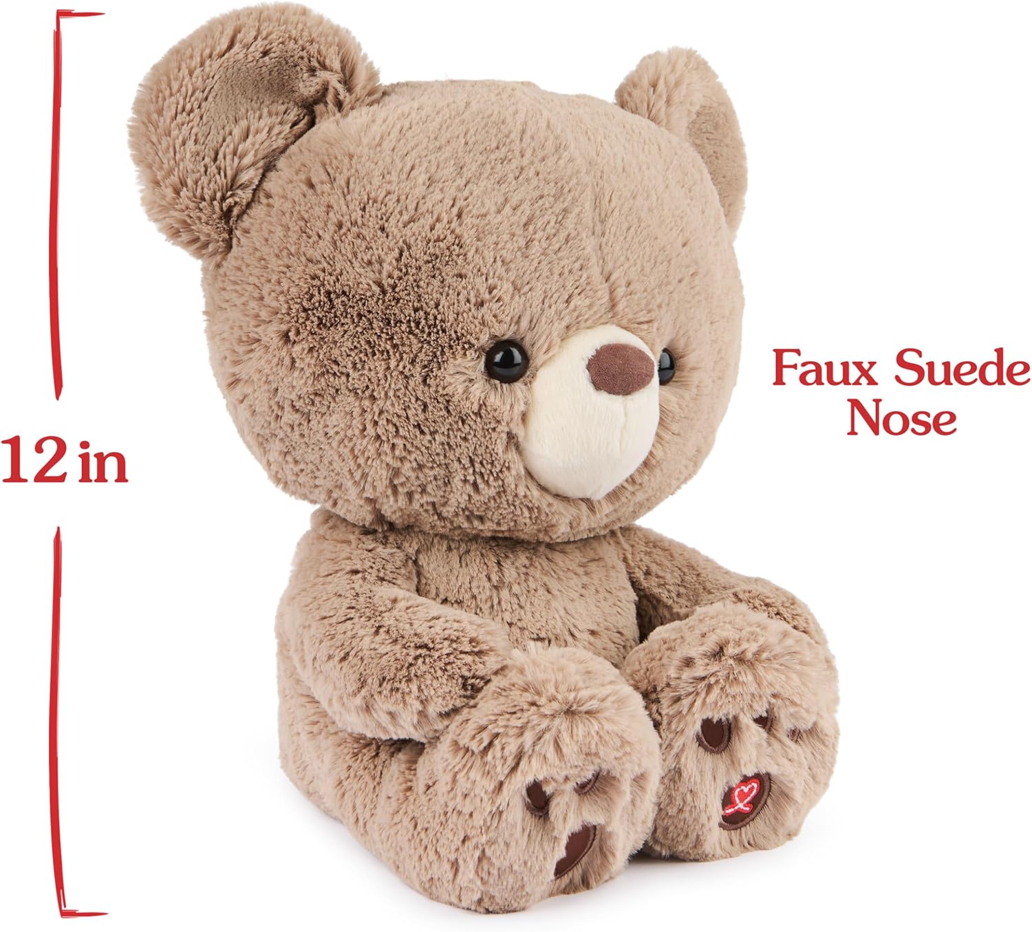 Cuddly Nest: Muttsy Dog Plush, Premium Plush Puppy Stuffed Animal for Ages 1 and Up, Brown, 14”