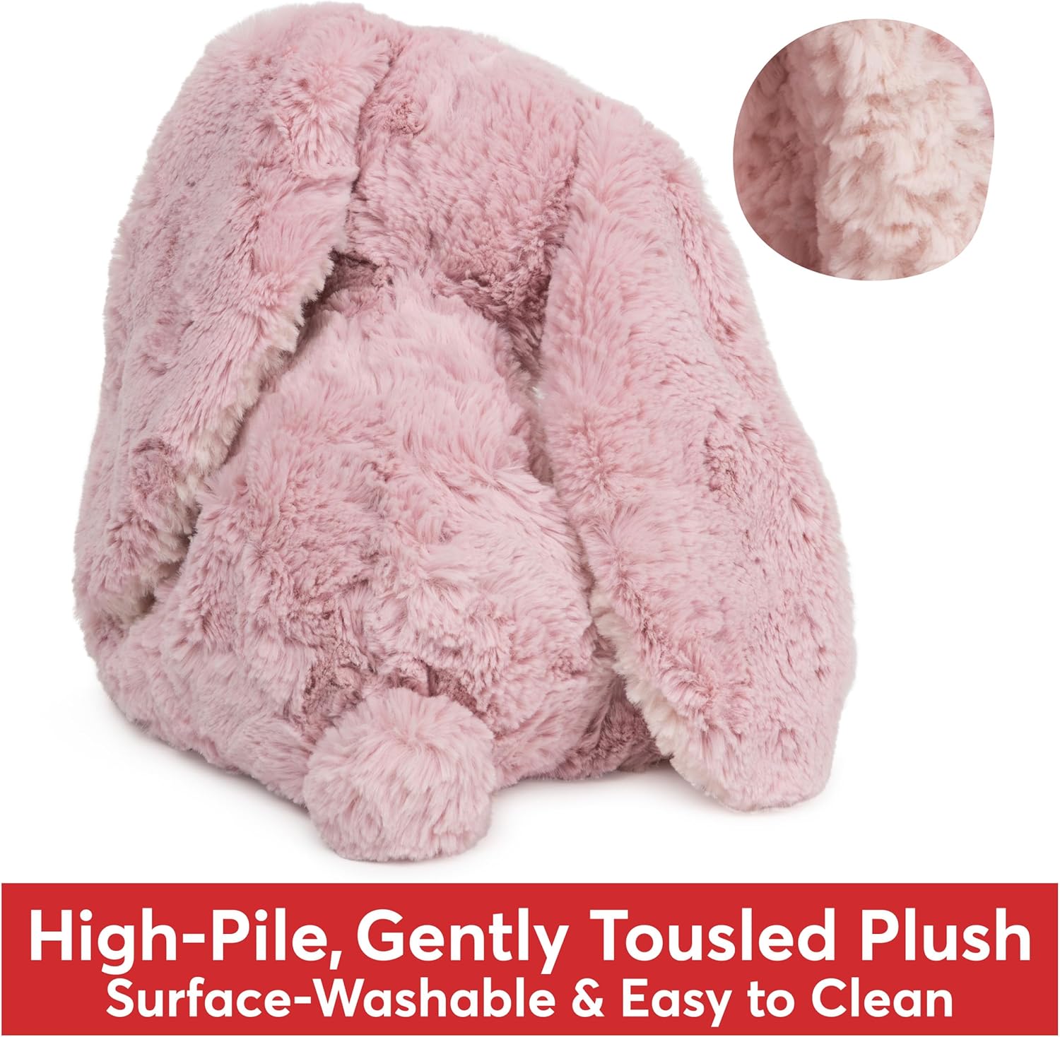 Cuddly Nest: Cozys Collection Bunny Stuffed Animal, Spring Decor, Plush Bunny for Ages 1 and Up, Pink, 10"