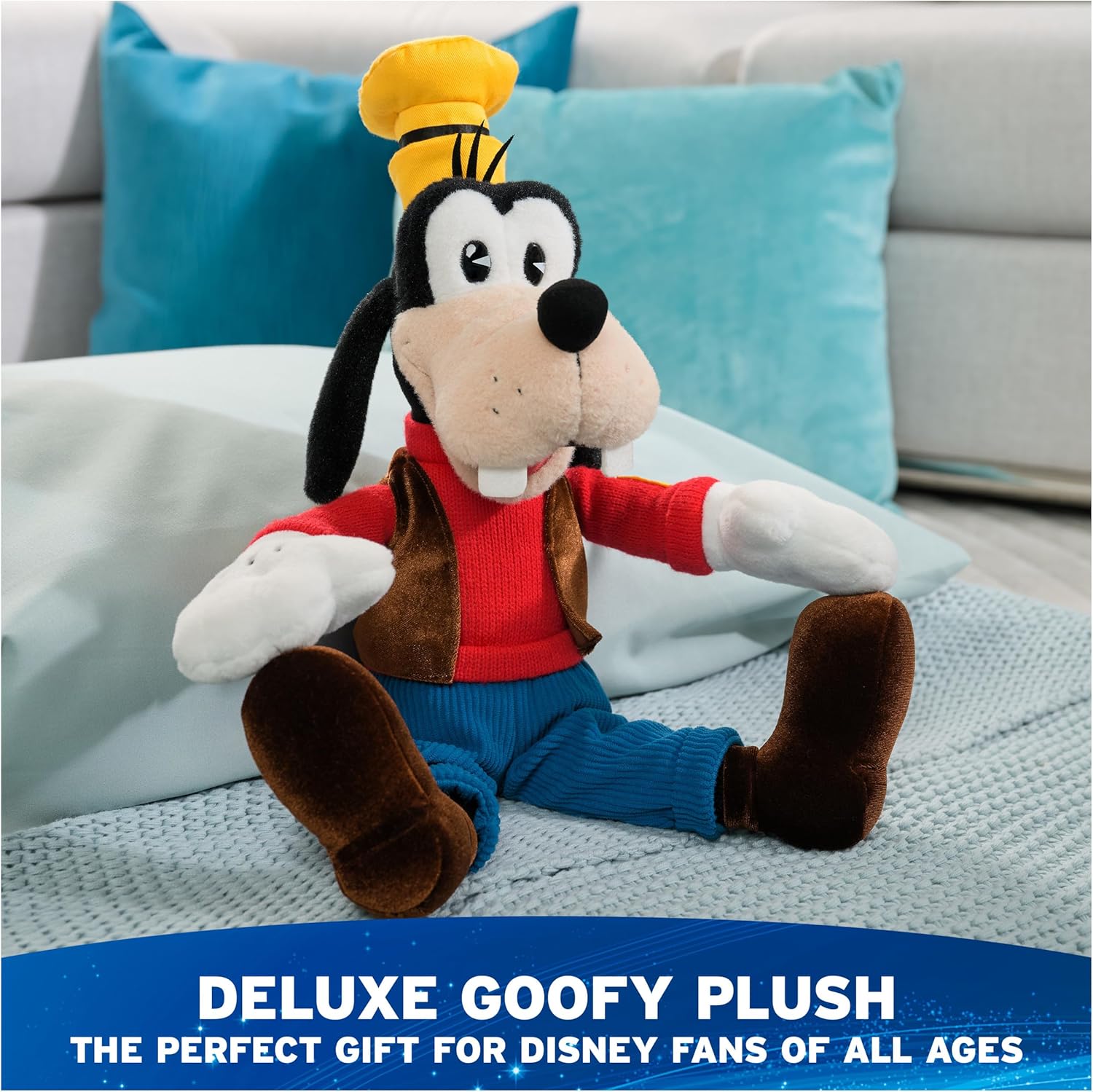 Cuddly Nest:  Disney Official Mickey Mouse Classic Plush, Mickey and Friends, Deluxe Collector Stuffed Animal for Ages 1 and Up, Black/White, 14”