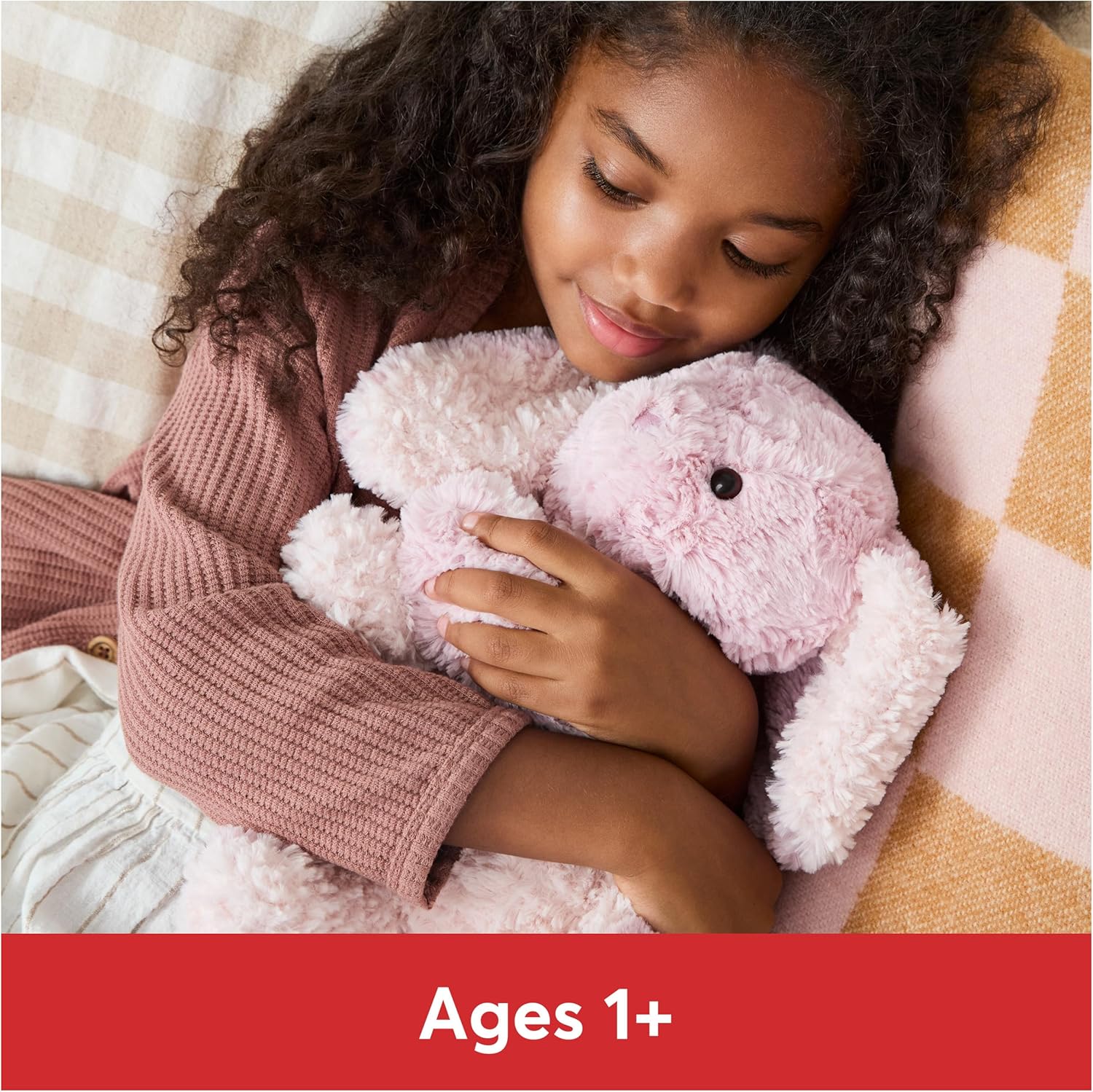 Cuddly Nest: Cozys Collection Bunny Stuffed Animal, Spring Decor, Plush Bunny for Ages 1 and Up, Pink, 10"